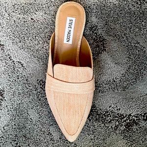 Steve Madden Flavor Flat Mule Natural Raffia